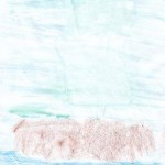 Segelschif - Aquarell mit Farbstift auf Papier/A4